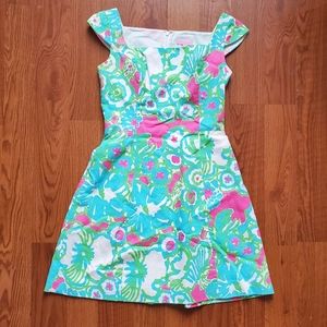 Lilly Pulitzer dress pink blue green